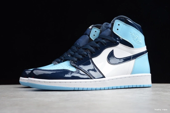 Rep Husky CD0461-401 1 High Retro Jordan UNC Patent Air OG 0819